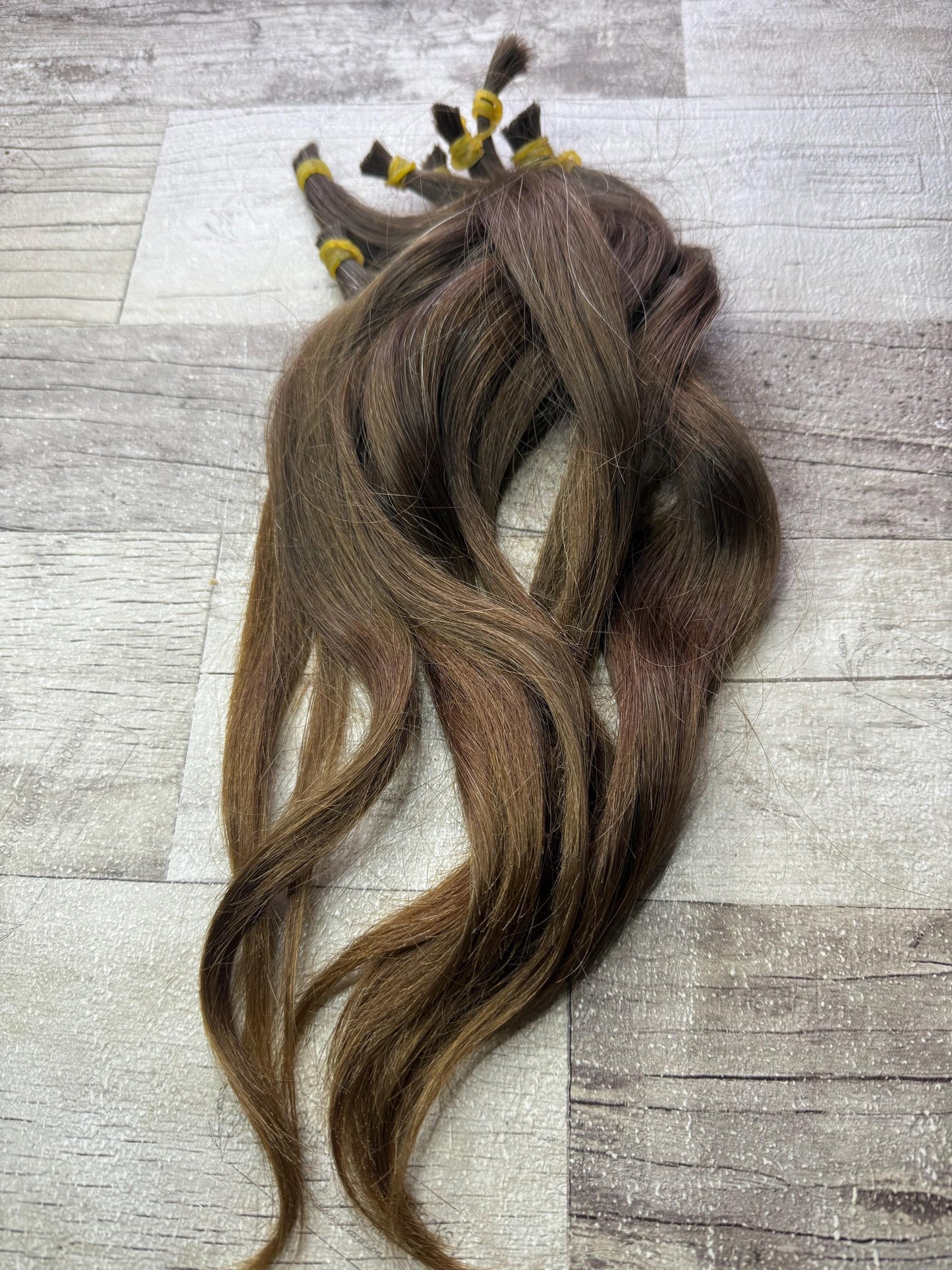 x22 Raw Virgin Golden Brown 100% Human Hair Dreadlock Extensions 13 Inches