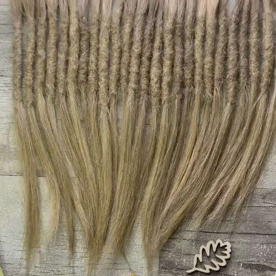 x26 Raw Blonde 100% Human Hair Dreadlock Extensions 11 Inch